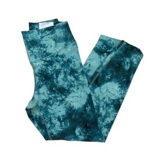 NWT Old Navy Active Teal Patterned Leggings | Women’s M